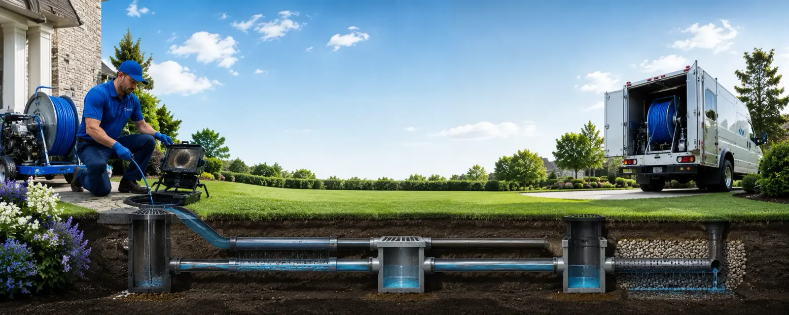 Outdoor drain cleaning information for Halsey, NE